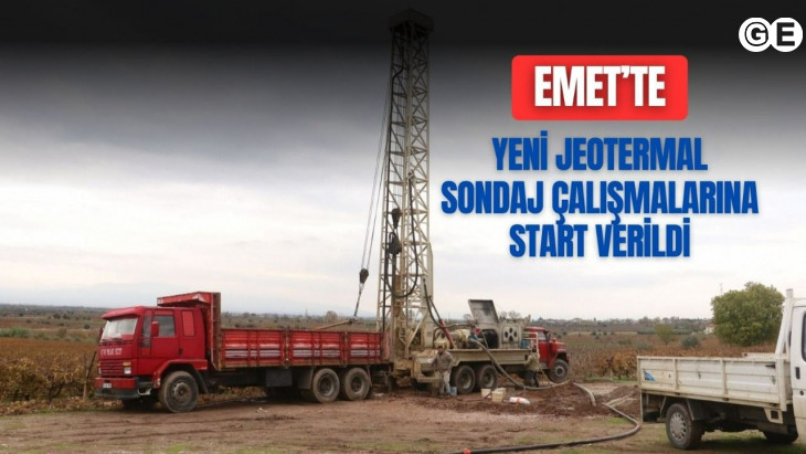 Emet'te yeni jeotermal sondaj çalışmalarına start verildi